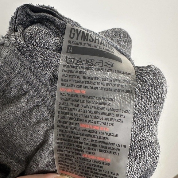 Gymshark Slounge Cinched Joggers Pants High Waist Heather Gray Women's SZ Medium - Picture 4 of 5